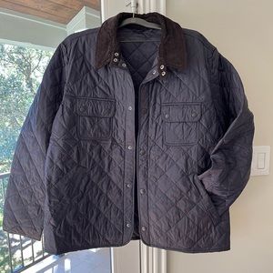 Men’s Barbour Quilted Jacket (Navy, XXL)